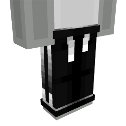 Thumbnail of the Minecraft Bedrock Marketplace product Black White Hacker Sweatpants created by Red Eagle Studios.