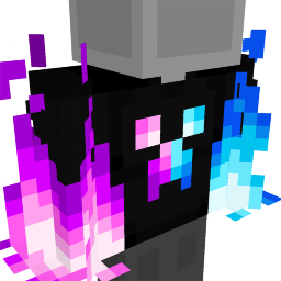 Thumbnail of the Minecraft Bedrock Marketplace product Blue Pink Fire Creeper Hoodie created by Red Eagle Studios.