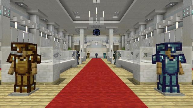 Screenshot of the Minecraft Bedrock Marketplace product COMBINE ORES: Weapons + Tools Add-On created by Red Eagle Studios.