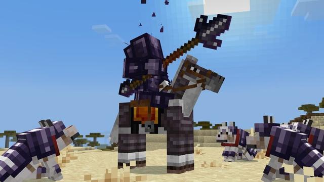 Screenshot of the Minecraft Bedrock Marketplace product COMBINE ORES: Weapons + Tools Add-On created by Red Eagle Studios.