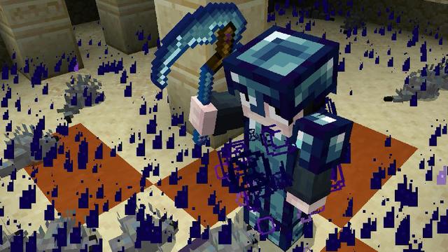 Screenshot of the Minecraft Bedrock Marketplace product COMBINE ORES: Weapons + Tools Add-On created by Red Eagle Studios.