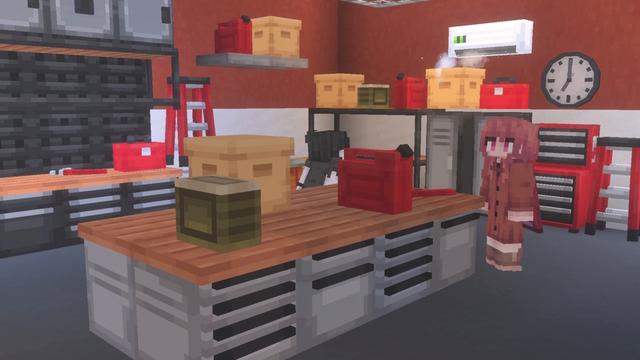 Screenshot of the Minecraft Bedrock Marketplace product Furniture created by Red Eagle Studios.