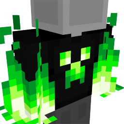 Thumbnail of the Minecraft Bedrock Marketplace product Green Fire Creeper Hoodie created by Red Eagle Studios.