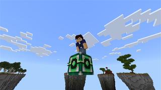 Screenshot of the Minecraft Bedrock Marketplace product Hacker One Block created by Red Eagle Studios.