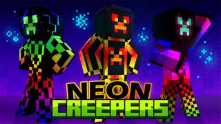 Thumbnail of the Minecraft Bedrock Marketplace product Neon Creepers created by Red Eagle Studios.