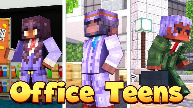 Thumbnail of the Minecraft Bedrock Marketplace product Office Teens created by Red Eagle Studios.