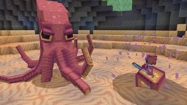 Screenshot of the Minecraft Bedrock Marketplace product Axolotl Pets created by SandBlock Studios.