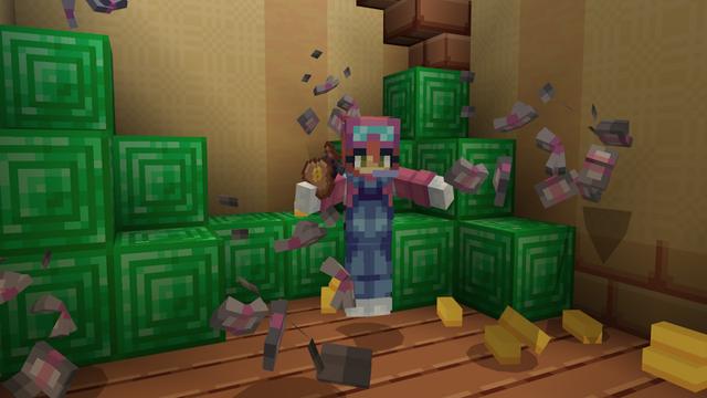 Screenshot of the Minecraft Bedrock Marketplace product Axolotl Pets created by SandBlock Studios.