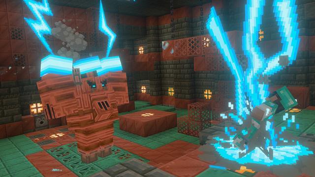 Screenshot of the Minecraft Bedrock Marketplace product Bosses Evolve++ Add-On created by SandBlock Studios.