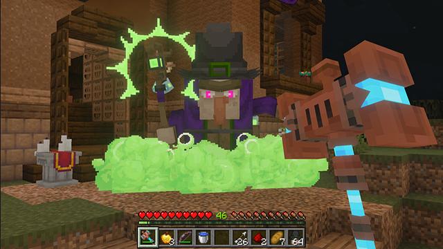 Screenshot of the Minecraft Bedrock Marketplace product Bosses Evolve++ Add-On created by SandBlock Studios.