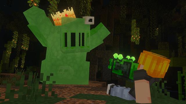 Screenshot of the Minecraft Bedrock Marketplace product Bosses Evolve++ Add-On created by SandBlock Studios.