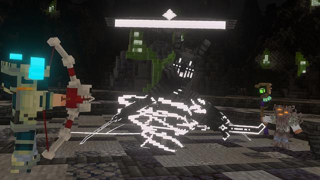 Screenshot of the Minecraft Bedrock Marketplace product Bosses Evolve++ Add-On created by SandBlock Studios.