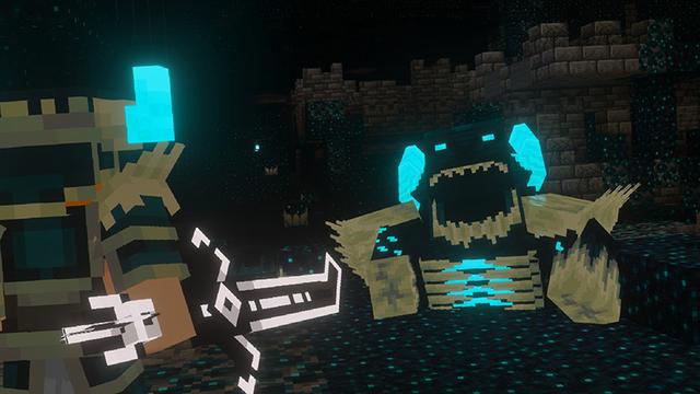 Screenshot of the Minecraft Bedrock Marketplace product Bosses Evolve++ Add-On created by SandBlock Studios.