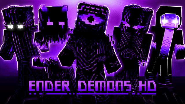 Thumbnail of the Minecraft Bedrock Marketplace product Ender Demons HD Skinpack created by SandBlock Studios.