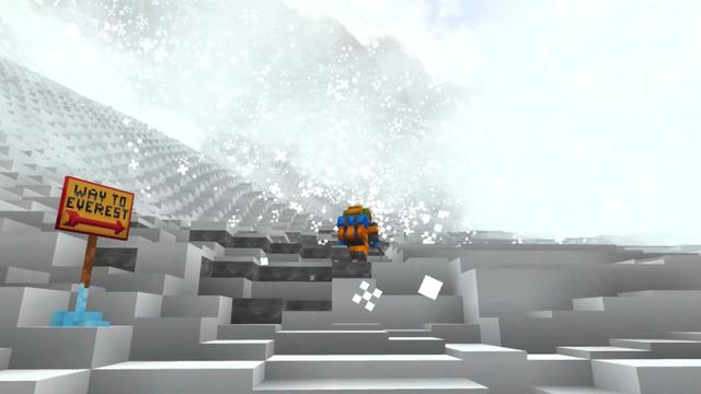 Screenshot of the Minecraft Bedrock Marketplace product Everest Ascension created by SandBlock Studios.