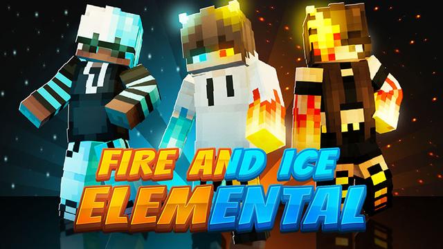 Thumbnail of the Minecraft Bedrock Marketplace product Fire And Ice Elemental created by SandBlock Studios.