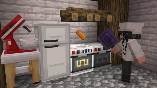 Screenshot of the Minecraft Bedrock Marketplace product French Pastries created by SandBlock Studios.