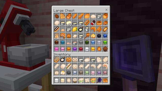 Screenshot of the Minecraft Bedrock Marketplace product French Pastries created by SandBlock Studios.