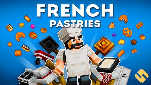 Thumbnail of the Minecraft Bedrock Marketplace product French Pastries created by SandBlock Studios.