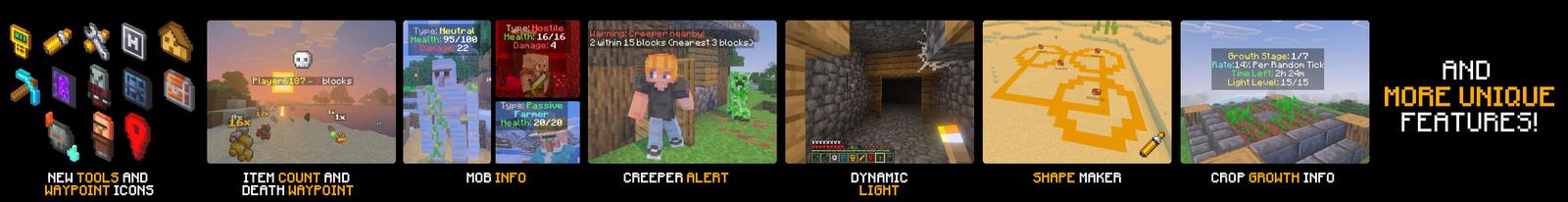 Panorama of the Minecraft Bedrock Marketplace product HUD Essentials created by SandBlock Studios.