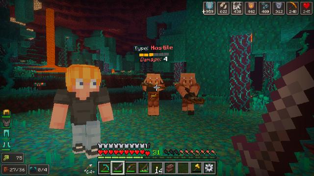 Screenshot of the Minecraft Bedrock Marketplace product HUD Essentials created by SandBlock Studios.
