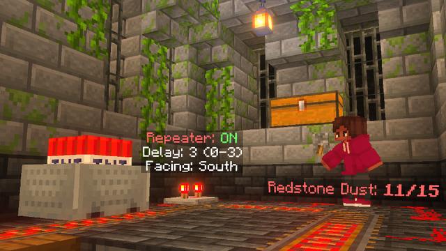 Screenshot of the Minecraft Bedrock Marketplace product HUD Essentials created by SandBlock Studios.