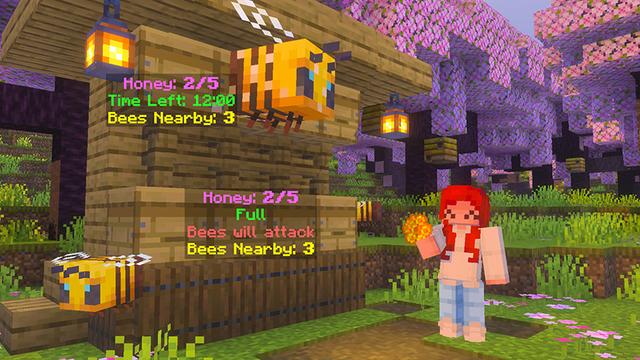 Screenshot of the Minecraft Bedrock Marketplace product HUD Essentials created by SandBlock Studios.