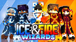 Thumbnail of the Minecraft Bedrock Marketplace product Ice And Fire Wizards created by SandBlock Studios.