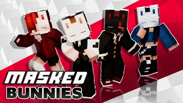 Thumbnail of the Minecraft Bedrock Marketplace product Masked Bunnies created by SandBlock Studios.