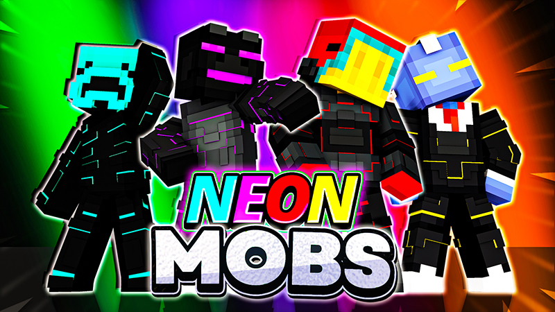 Neon Mobs by SandBlock Studios | CHUNK - Minecraft Bedrock Marketplace ...