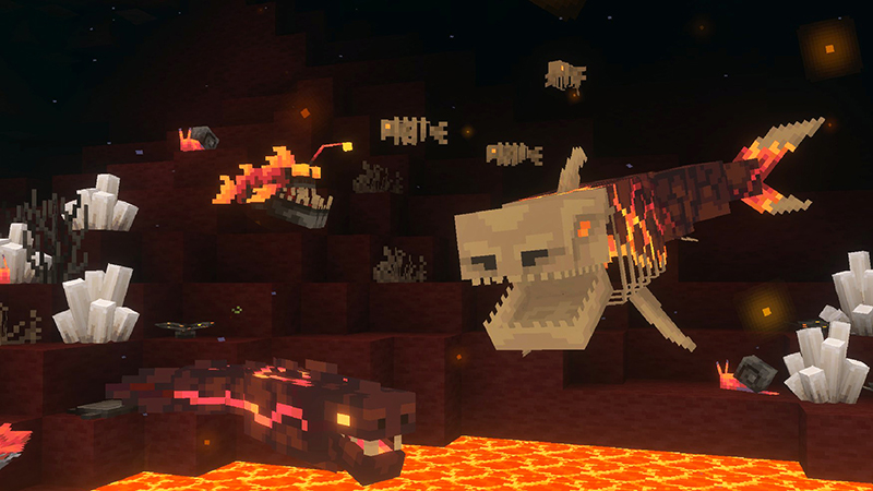Screenshot of the Minecraft Bedrock Marketplace product Ocean Biomes ++ Add-On created by SandBlock Studios.