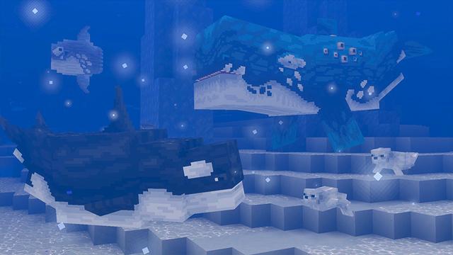 Screenshot of the Minecraft Bedrock Marketplace product Ocean Biomes ++ Add-On created by SandBlock Studios.