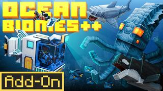 Thumbnail of the Minecraft Bedrock Marketplace product Ocean Biomes ++ Add-On created by SandBlock Studios.
