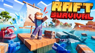 Thumbnail of the Minecraft Bedrock Marketplace product Raft Survival created by SandBlock Studios.