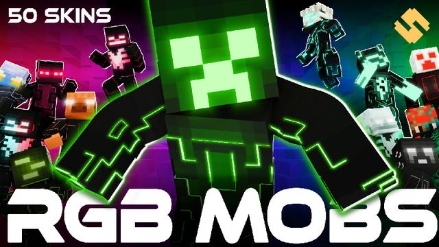 Thumbnail of the Minecraft Bedrock Marketplace product RGB Mobs created by SandBlock Studios.