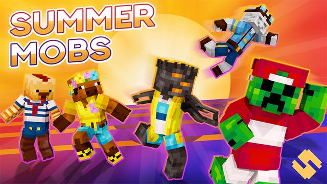 Thumbnail of the Minecraft Bedrock Marketplace product Summer Mobs created by SandBlock Studios.