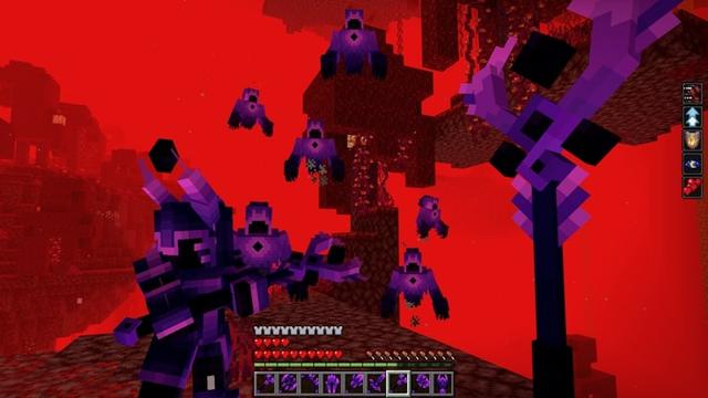 Screenshot of the Minecraft Bedrock Marketplace product Void Weapons created by SandBlock Studios.