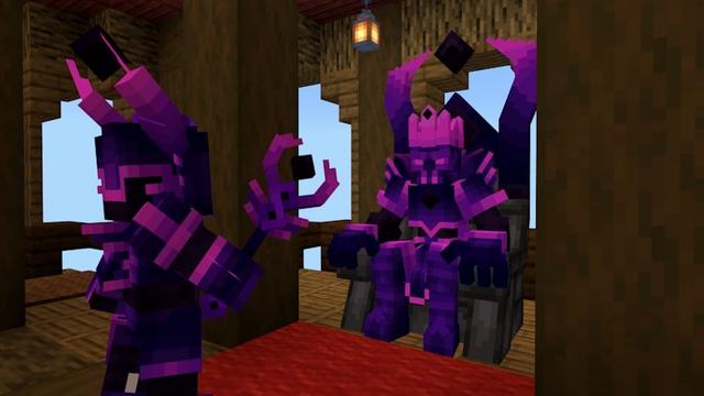Screenshot of the Minecraft Bedrock Marketplace product Void Weapons created by SandBlock Studios.