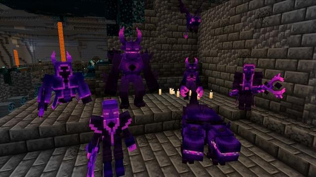Screenshot of the Minecraft Bedrock Marketplace product Void Weapons created by SandBlock Studios.