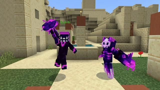 Screenshot of the Minecraft Bedrock Marketplace product Void Weapons created by SandBlock Studios.