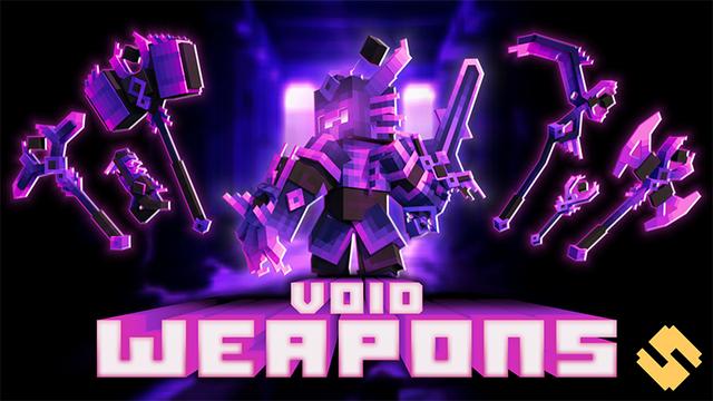 Thumbnail of the Minecraft Bedrock Marketplace product Void Weapons created by SandBlock Studios.