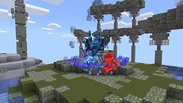 Screenshot of the Minecraft Bedrock Marketplace product Element One Block Challenge created by Sandbox Network.