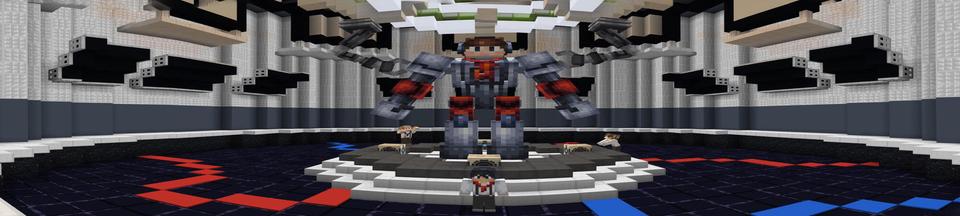 Panorama of the Minecraft Bedrock Marketplace product Escape the Robot Parkour created by Sandbox Network.