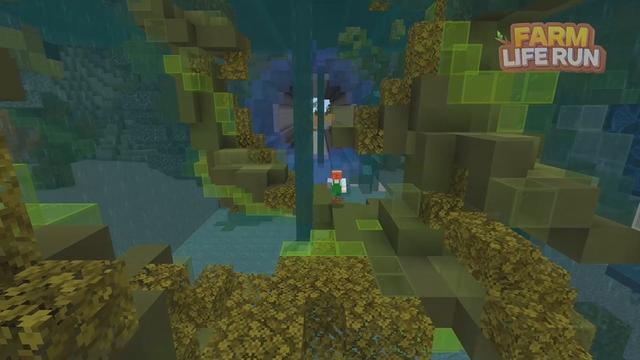 Screenshot of the Minecraft Bedrock Marketplace product Farm Life Run created by Sandbox Network.