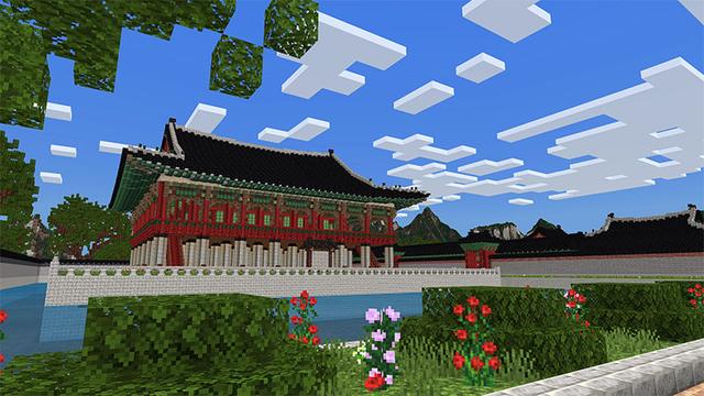 Screenshot of the Minecraft Bedrock Marketplace product GYEONGBOKGUNG PALACE created by Sandbox Network.