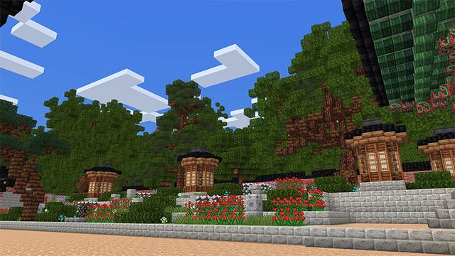 Screenshot of the Minecraft Bedrock Marketplace product GYEONGBOKGUNG PALACE created by Sandbox Network.