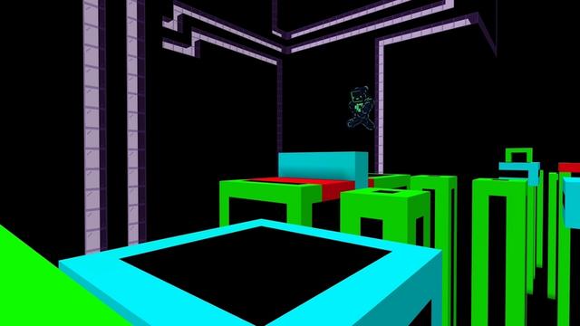 Screenshot of the Minecraft Bedrock Marketplace product Neon City Parkour created by Sandbox Network.