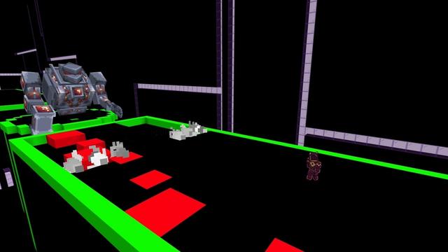 Screenshot of the Minecraft Bedrock Marketplace product Neon City Parkour created by Sandbox Network.
