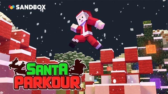 Thumbnail of the Minecraft Bedrock Marketplace product Santa Parkour created by Sandbox Network.