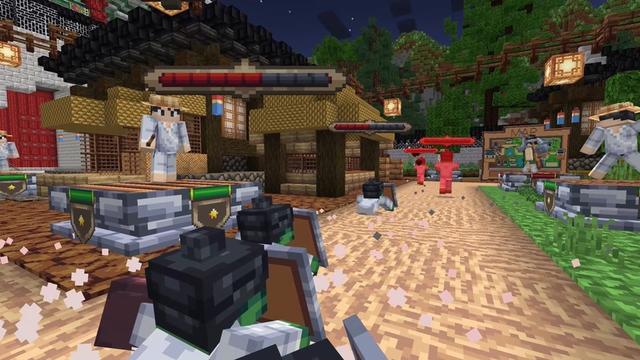 Screenshot of the Minecraft Bedrock Marketplace product Zombie Tower Defense created by Sandbox Network.